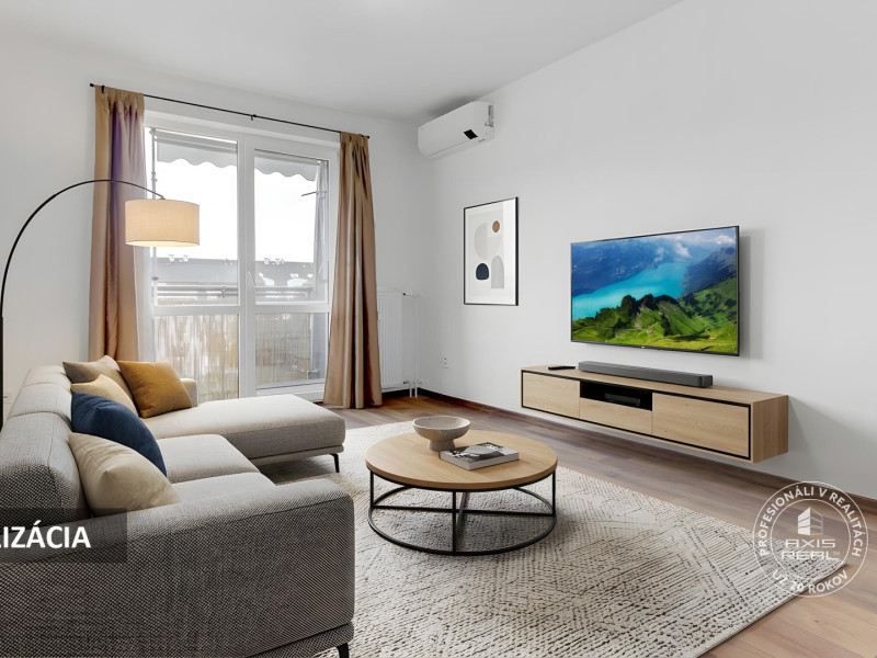  Pekný 2-izbový byt s DVOMI BALKÓNMI a KLIMATIZÁCIOU