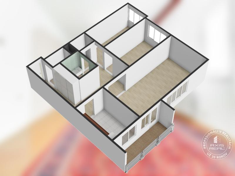  3-izbový byt na Hradnom kopci, v pôvodnom stave