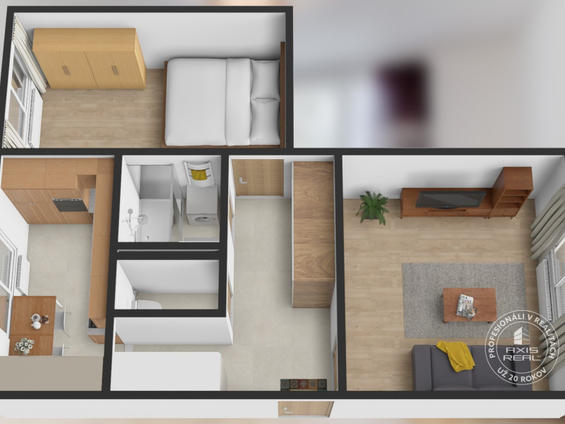  Krásny 2-izb. byt, Bratislava II Ružinov, ul. Hraničná 