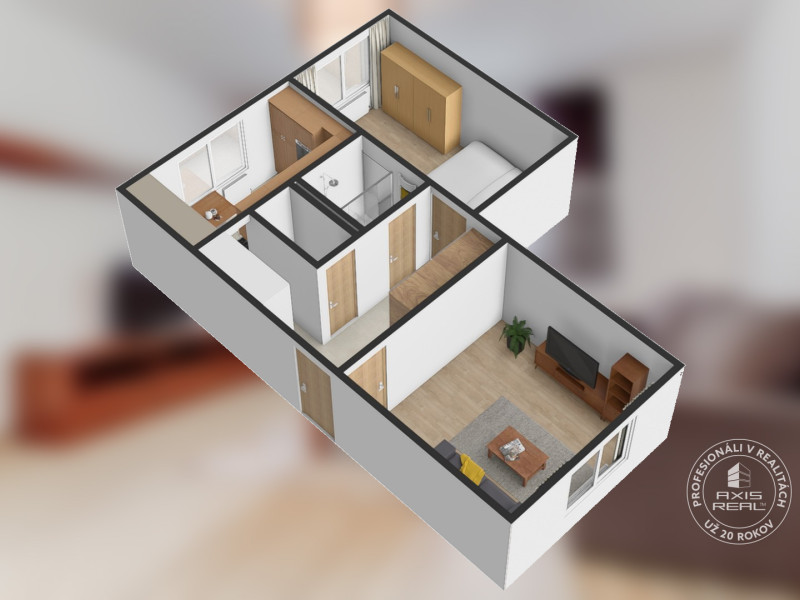  Krásny 2-izb. byt, Bratislava II Ružinov, ul. Hraničná 