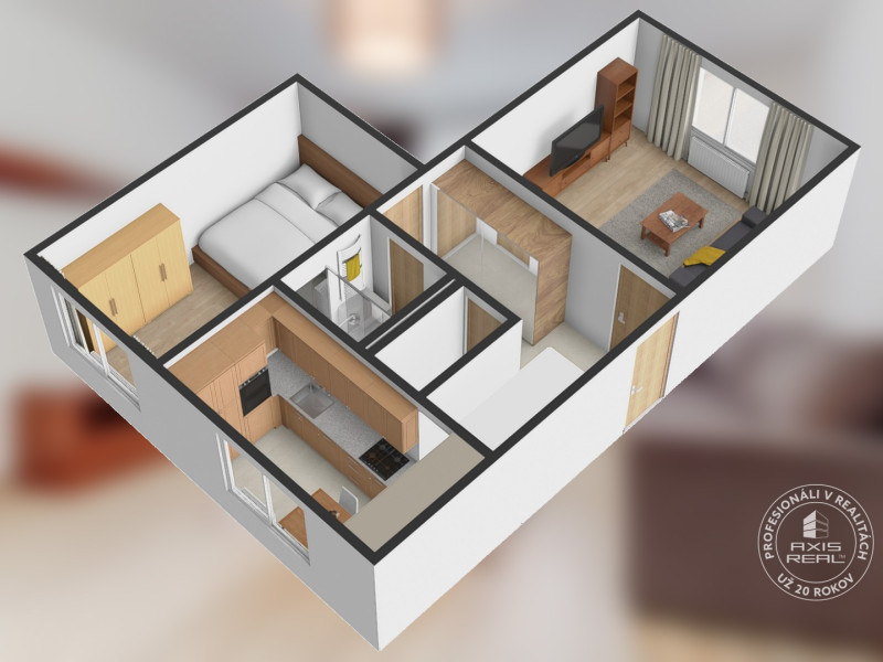  Krásny 2-izb. byt, Bratislava II Ružinov, ul. Hraničná 