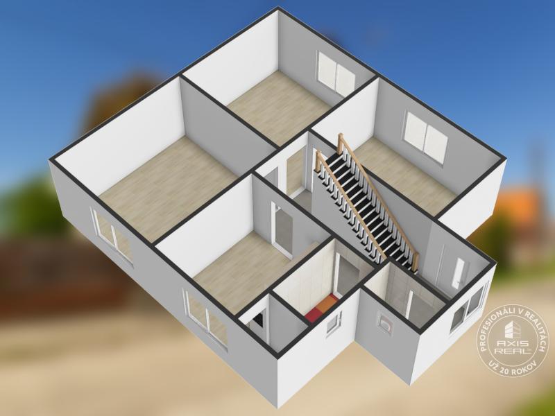  5-izbový TEHLOVÝ dom s GARÁŽOU v pôvodnom stave, Jelka