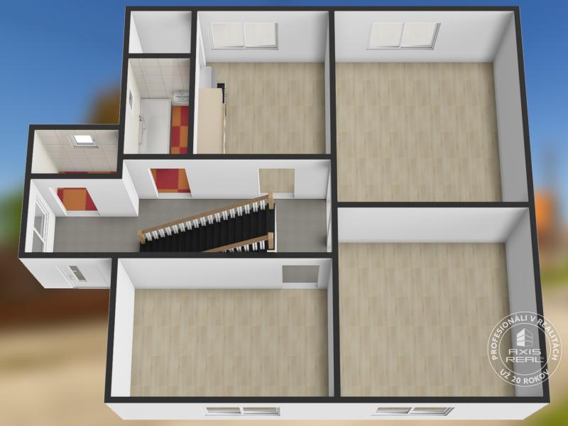  5-izbový TEHLOVÝ dom s GARÁŽOU v pôvodnom stave, Jelka