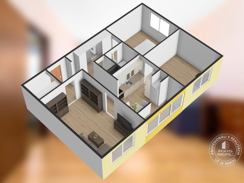   3-izbový byt, BA IV. Dúbravka, ulica Pri kríži