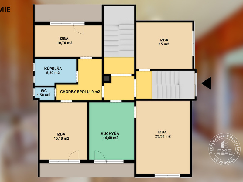  Dvojgeneračný rodinný dom, centrum mesta Stará Ľubovňa