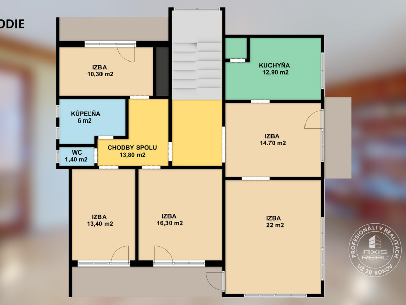  Dvojgeneračný rodinný dom, centrum mesta Stará Ľubovňa