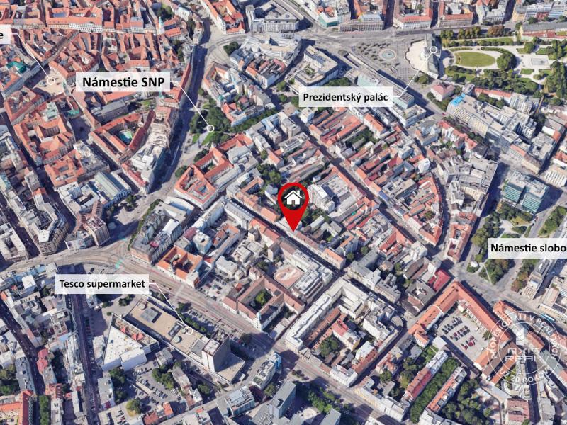  1-izbový byt, BALKÓN, BA I, Staré Mesto, Heydukova