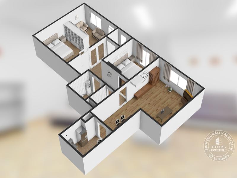  3-izbový byt, BA III. Nové Mesto, Na Revíne