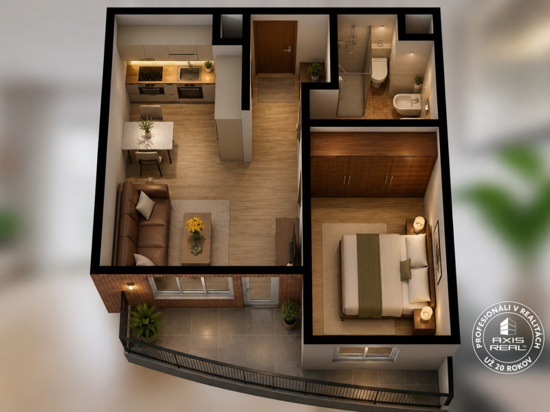 One bedroom apartment, Bosákova, Rent, Bratislava - Petržalka