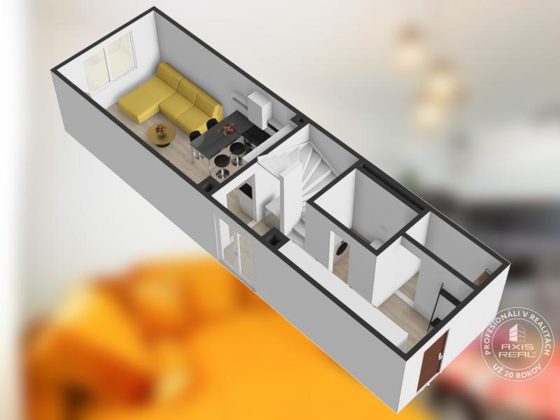  Mezonetový 3-izb. byt, Stará Ľubovňa, Popradská ulica