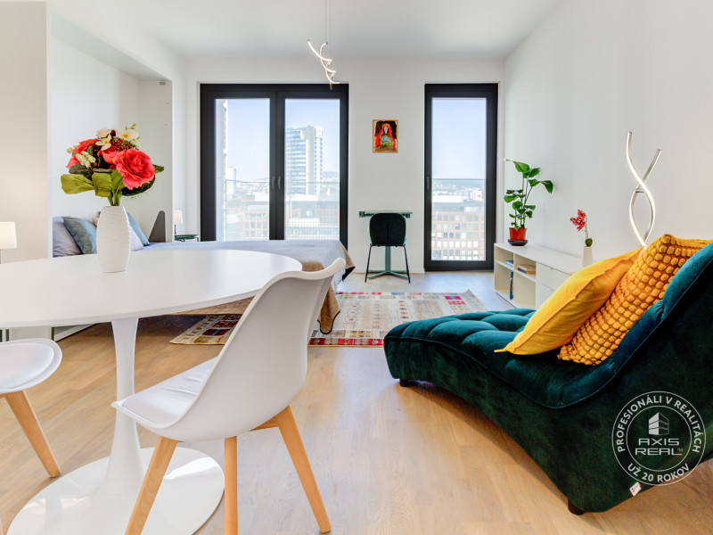  New 1-room apartment with a BALCONY and PARKING