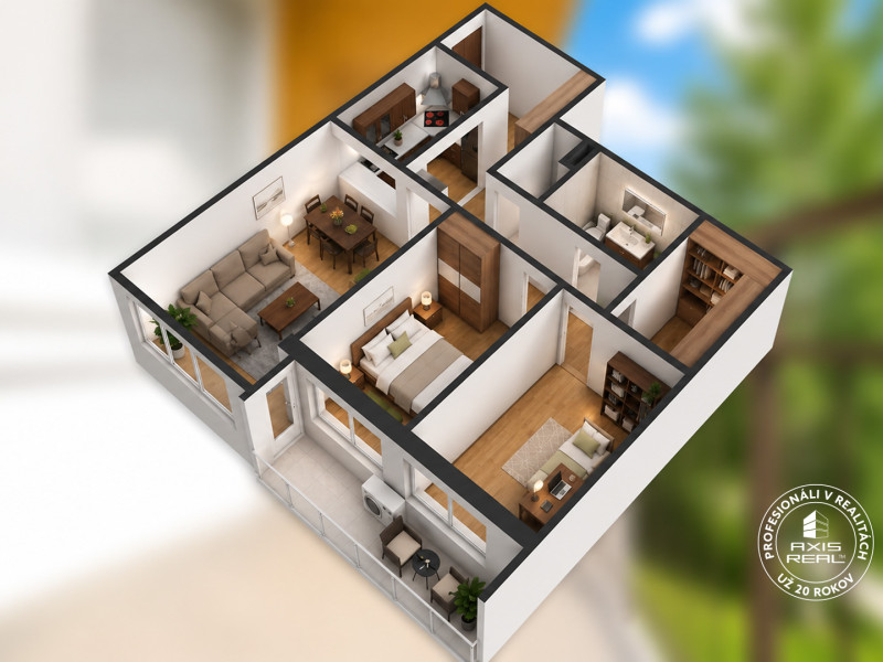 Two bedroom apartment, Štefana Majera 2, Záhorská Bystrica