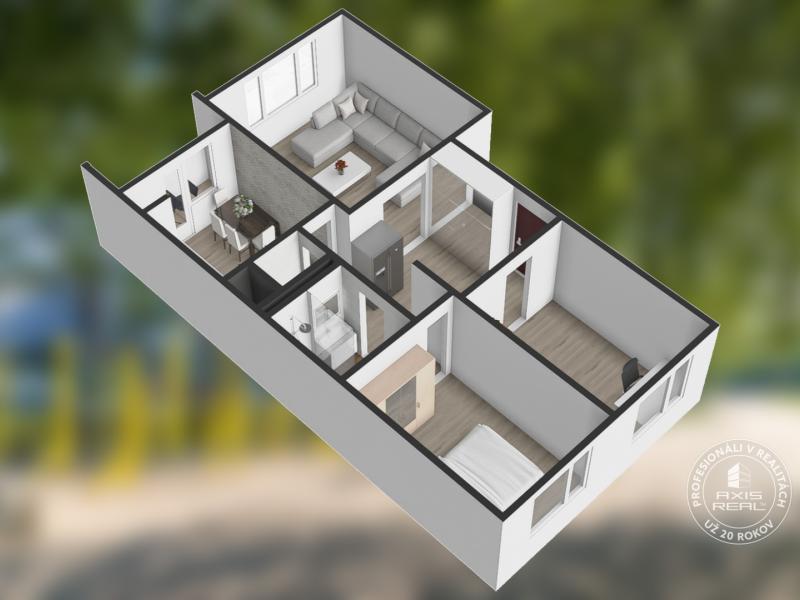  Krásny 3-izbový byt s LODŽINOU a PIVNICOU blízko Draždiak