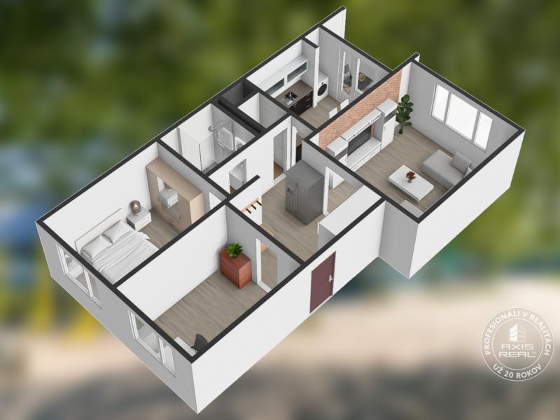  Krásny 3-izbový byt s LODŽINOU a PIVNICOU blízko Draždiak