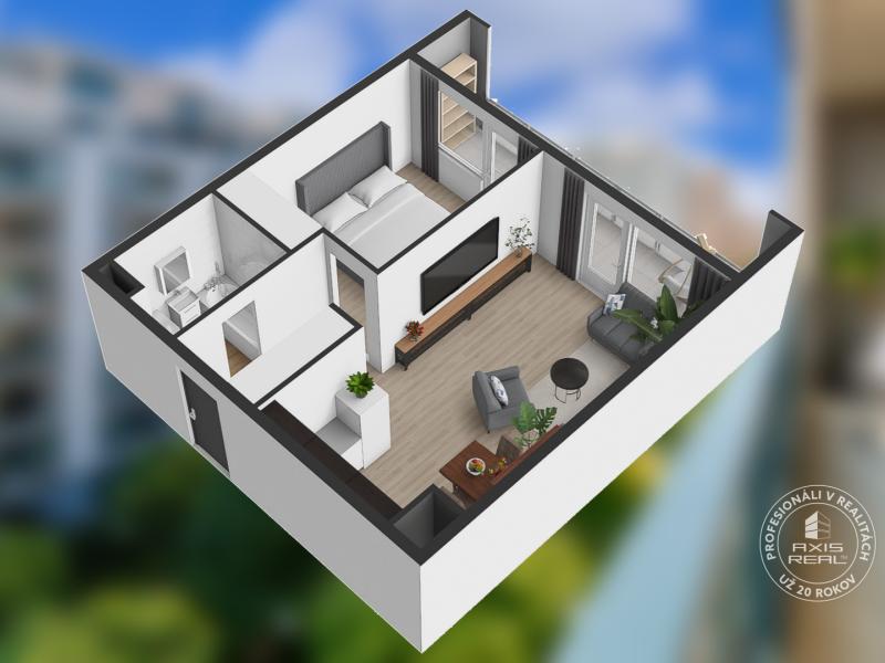  Krásny 2-izbový byt s VEĽKOU LODŽIOU v URBAN RESIDENCE