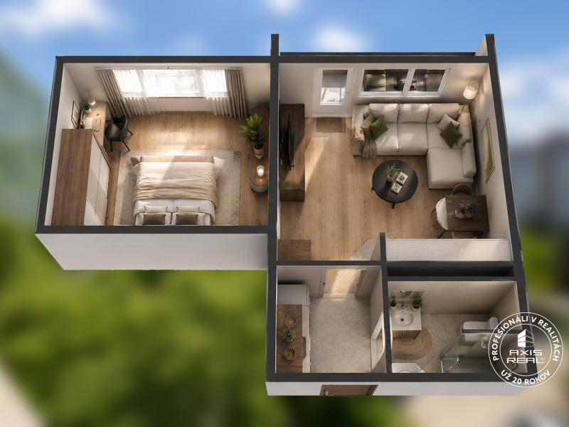 One bedroom apartment, Vígľašská, Bratislava