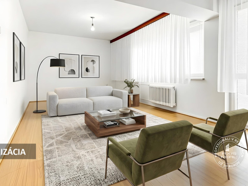  3-room apartment on Castle Hill, in original condition