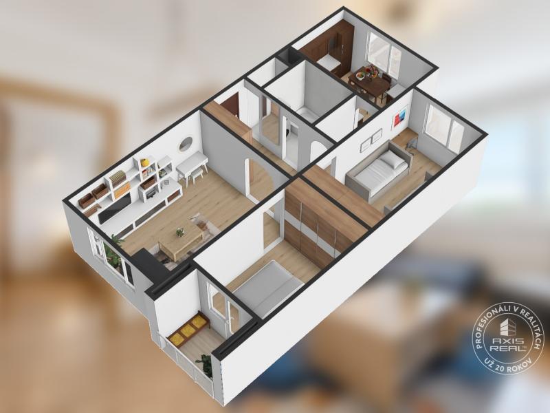 Sale Two bedroom apartment, Two bedroom apartment, Mierová, Stará Ľubo