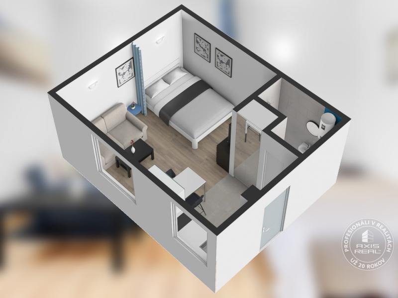  1-izbový byt pri BRATISLAVSKOM HRADE