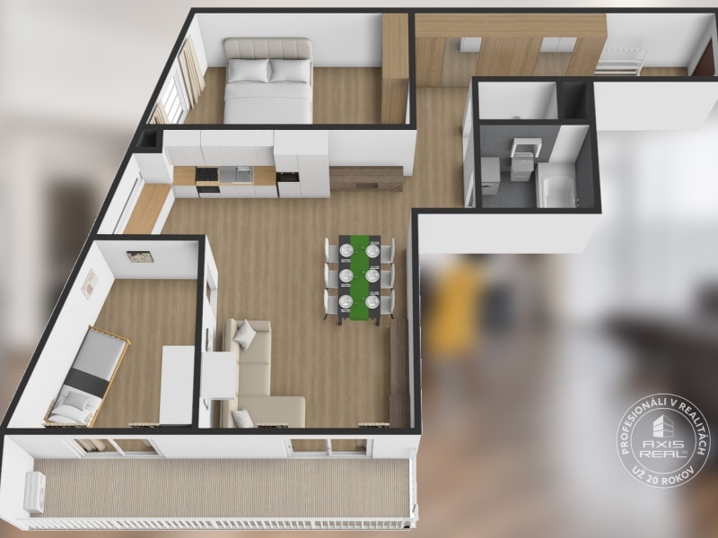 Rent Two bedroom apartment, Two bedroom apartment, Rusovská cesta, Bra