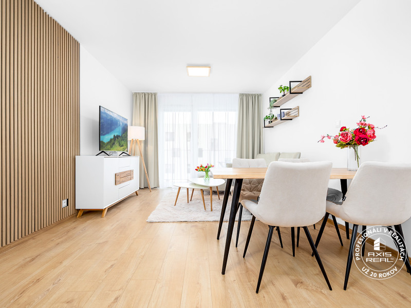   Úplne nový ELEGANTNÝ 2-izbový byt s LODŽIOU a PARKOVANÍM
