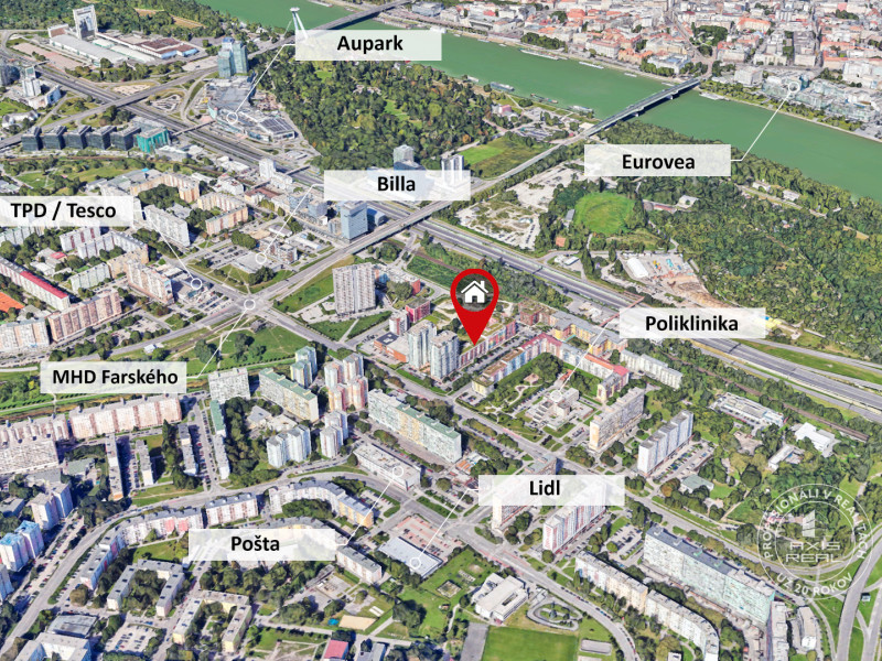  UZAMYKATEĽNÁ GARÁŽ 20m2 v NOVOSTAVBE Vodotika, Lužná ul.