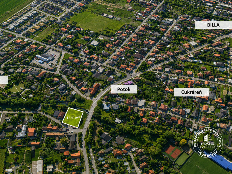  Stavebný pozemok (1.330 m2) Topoľový rad, Bernolákovo