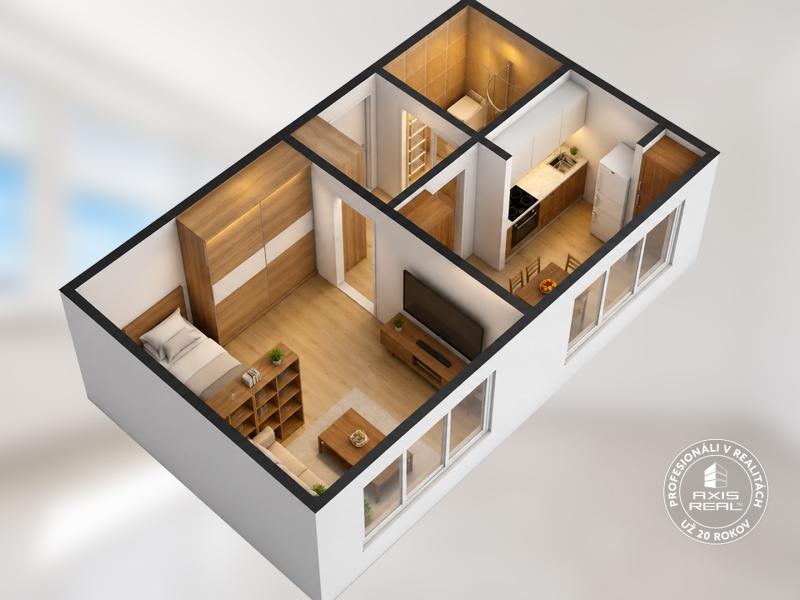 Studio, Vígľašská, Bratislava - Petržalka, Slovakia