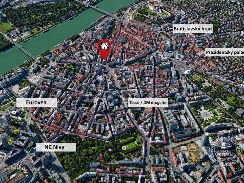  Elegantný zariadený 2i byt 60 m2 v City Gate, Laurinská ul