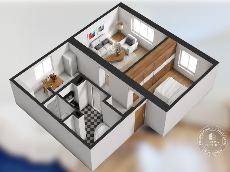 Sale One bedroom apartment, One bedroom apartment, Obrancov mieru, Sta