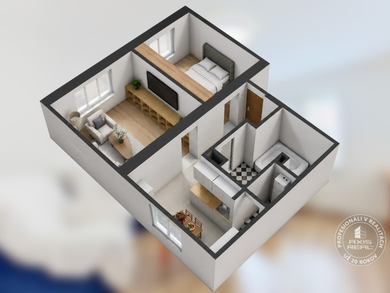 Sale One bedroom apartment, One bedroom apartment, Obrancov mieru, Sta