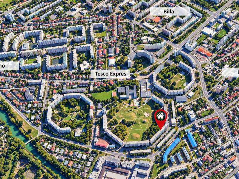  2-izbový byt, BA II. LODŽIA, P. Biskupice, Bieloruská ul