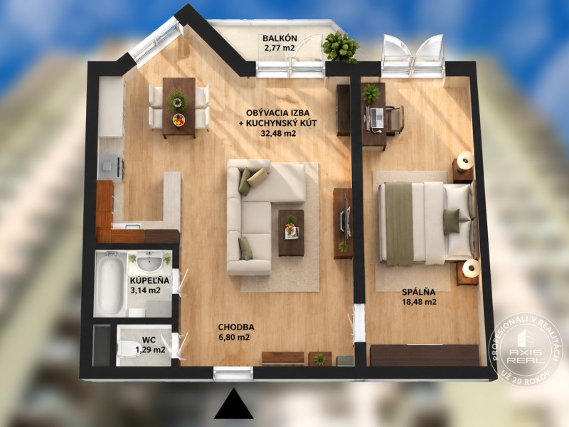 Sale One bedroom apartment, One bedroom apartment, Bosákova, Bratislav