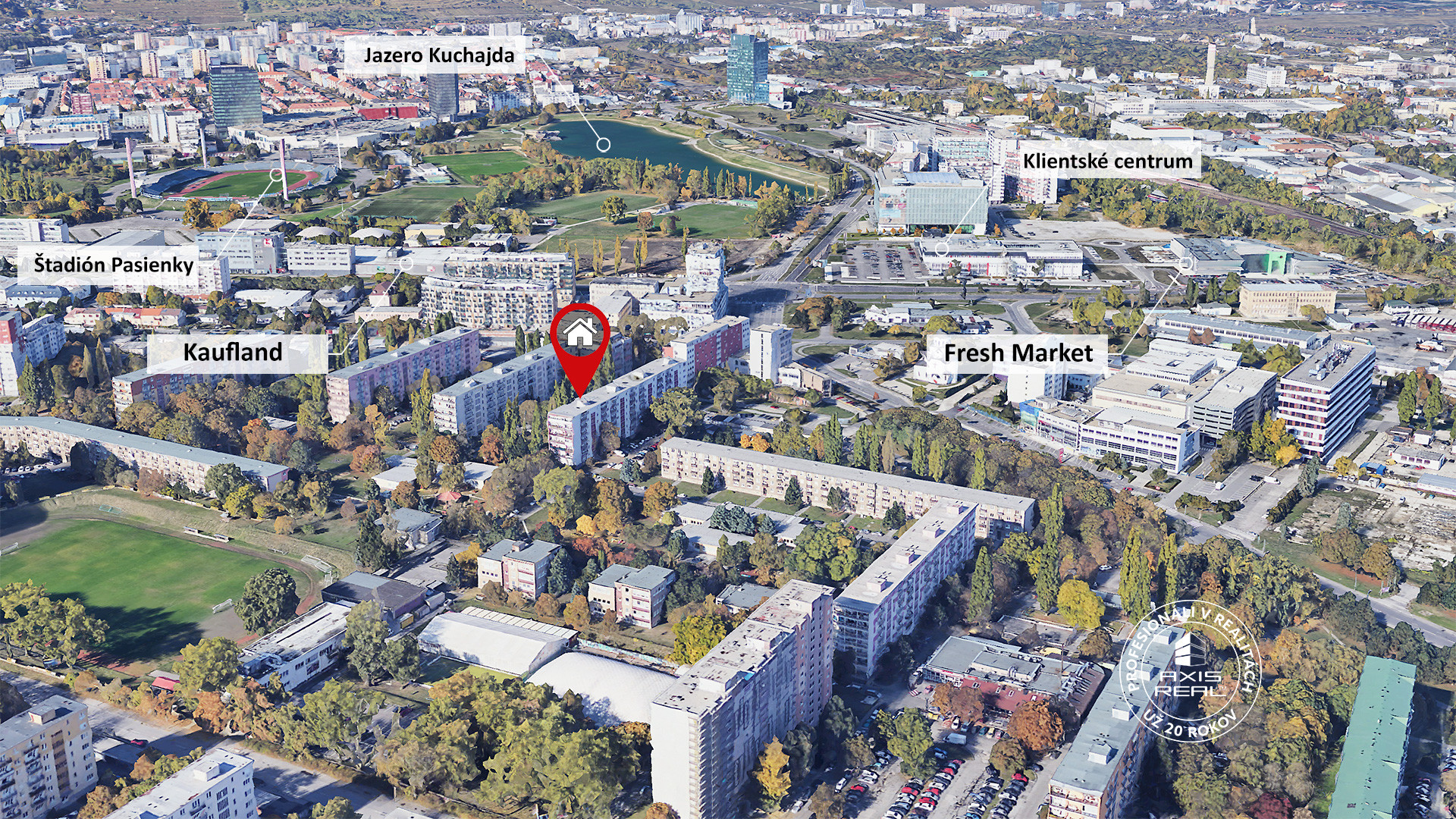 Pekný 2izbový byt, BALKÓN, BA II. Ružinov, Haburská ul. Axis real